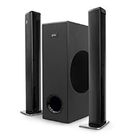 Ghia GSB-014 altavoz para barra de sonido Negro 2.1 canales 100 W, Inalámbrico y alámbrico, Corriente alterna