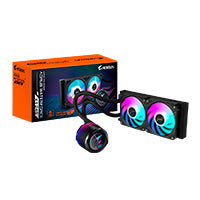 GIGABYTE Disipador De Enfriamiento Líquido GP-AORUS WATERFORCE X II 240, 240mm, RGB, Socket 115X