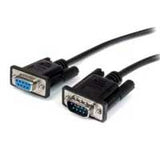 StarTech.com Cable 2m Extensión Directo Straight Through Serie Serial RS232 Vídeo EGA DB9 Macho a Hembra Cable Negro 2 m DB-9 DB-9