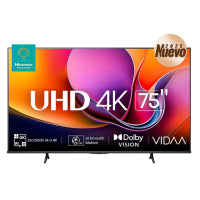 Hisense Smart TV LED 75A65NV 75", 4K Ultra HD, Negro