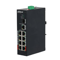 Switch PoE Dahua PFS3110-8ET-96 - 10 Puertos/ 8 PoE/ 1 SFP 1000 Mbps/ 1 RJ45 10/100/1000/ 96W/ Watchdog/ 7.6Gbps/ 4.17 Mbps