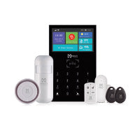 MIRATI Kit de Alarma Integral MKA-01, WiFi 4G, Pantalla a Color, 1 Control, 2 Tag RFID