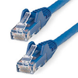 StarTech.com Cable Ethernet CAT6 de 50cm - LSZH - Cable de Red de 10 Gigabits de 650MHz y PoE de 100W UTP sin Enganches (Snagless) con Alivio de Tensión - Azul - CAT 6 - ETL Cable Azul 0,5 m Cat6 U/UTP (UTP)
