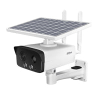 Cámara IP Bullet 4G Dahua DH-IPC-HFW2431DG-4G-SP-LA-B, 4MP, Panel Solar, Batería, IR 50m, Luz Cálida, Audio Bidireccional, H.265 IP67
