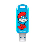 SanDisk Smurfs unidad flash USB 128 GB USB tipo A 3.2 Gen 1 (3.1 Gen 1) Azul