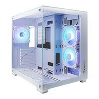 Ocelot Gaming Gabinete W-Cube 2, Mid Tower ATX, 3 Ventiladores, Enfriamiento Líquido 360mm, Color Blanco