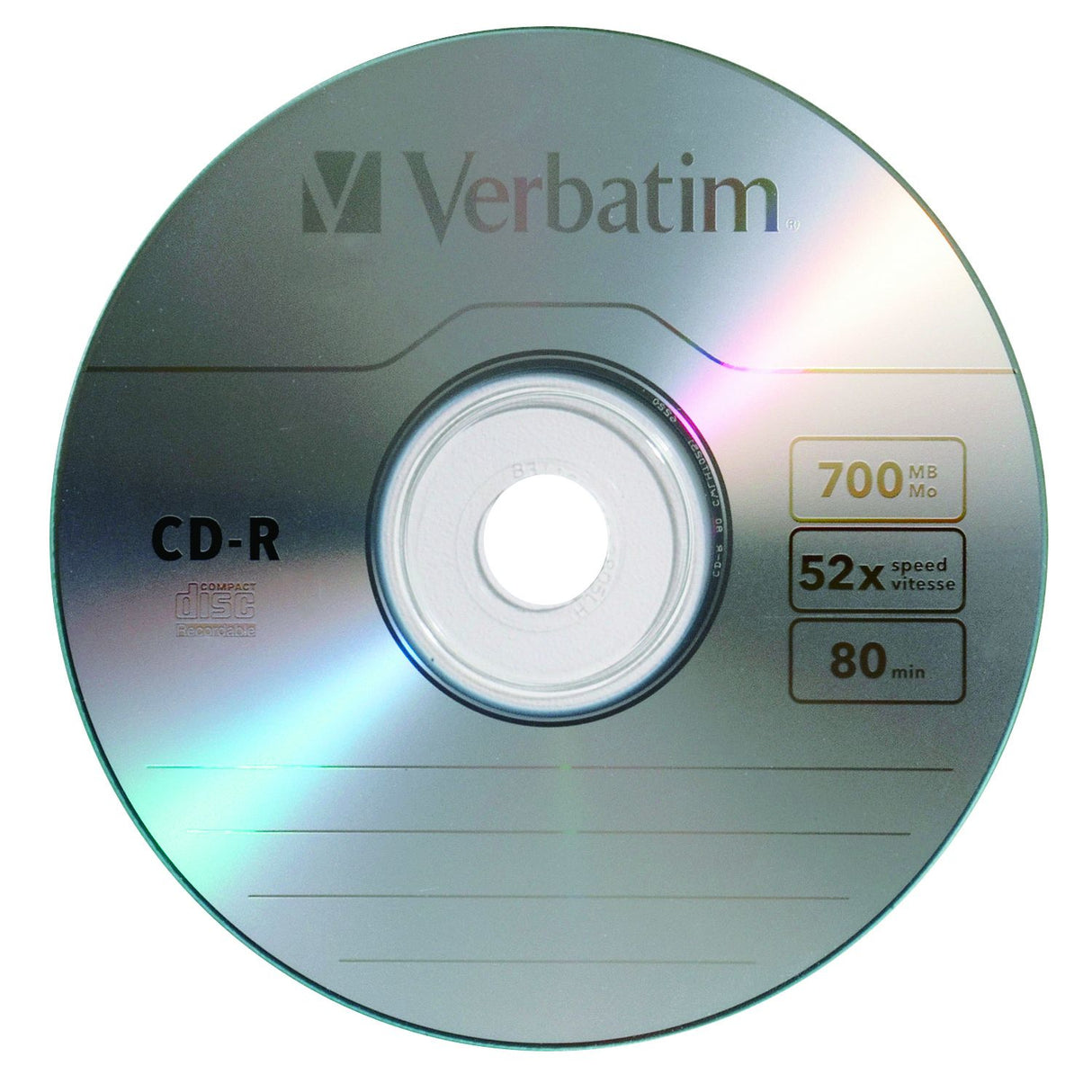 Verbatim Standard 120mm CD-R Media cds en blanco CD-R 700 MB 50 pieza(s) 80 min