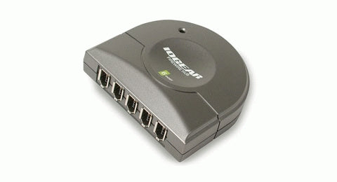 iogear GFH610 FireWire Hub 400 Mbit/s, Win 98SE/2000/ME/XP/MAC OS 8.6, 671.31 g