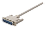 Manhattan 314770 Cable Gris 1,8 m DB-9 DB-25