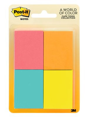 Mini Notas 3M Post-It Neon 34.9Mmx47.6Mm 1 Block C/200 Hjs