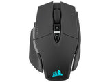 Corsair M65 RGB ULTRA ratón Juego Diestro RF Wireless + Bluetooth + USB Type-A Óptico 26000 DPI, Negro