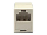 Cople BRobotix RJ45 Cat5e de 8 conductores keystone, color beige, 1Gbps, para redes Ethernet.