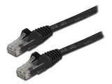 StarTech.com Cable de Red Ethernet Snagless Sin Enganches Cat 6 Cat6 Gigabit 3m - Negro Cable Negro 3 m Cat6 U/UTP (UTP)