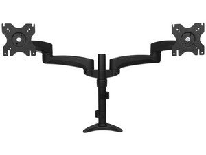Soporte con Brazos Articulados para Dos Monitores, Ajustable, VESA 75x75/100x100, Acero