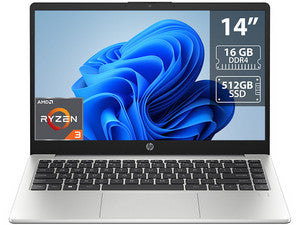 Laptop HP 245 G10: AMD Ryzen 3 7330U 4.3 GHz, 16GB DDR4, SSD 512GB, 14" LED, Radeon Graphics, Windows 11 Home