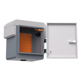 WI-IOTBOXMINIV1 - Gabinete de Protección IP55 / Acero SPCC / 250 x 250 x 180 mm / Rieles DIN / 4 Placas Laterales / Montaje Exterior