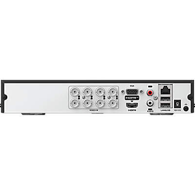 DS-7208HQHI-S1/XT - DVR Pentahíbrido / 12 Canales Totales / 8 TurboHD + 4 IP / 3K Lite / Audio Bidireccional Coaxitron / AcuSense / 1 Bahía HDD 10 TB
