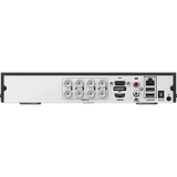 DS-7208HQHI-S1/XT - DVR Pentahíbrido / 12 Canales Totales / 8 TurboHD + 4 IP / 3K Lite / Audio Bidireccional Coaxitron / AcuSense / 1 Bahía HDD 10 TB