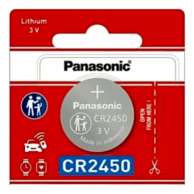 CR2450PL - Panasonic Batería de Litio Tipo Moneda / 3V / 620 mAh CR2450PL