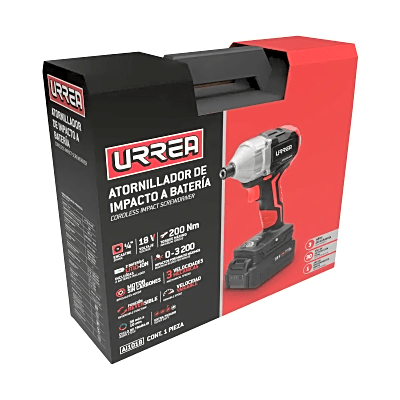 SYS-AI-1018 - Urrea Atornillador de Impacto a Batería / Encastre de 1/4" / Motor Sin Carbones SYS-AI-1018