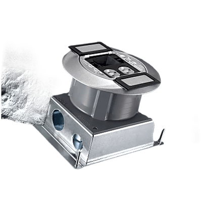 HUB-S1SP-DU - Hubbell Sub-Placa / Duplex Doble / Aluminio Fundido HUB-S1SP-DU