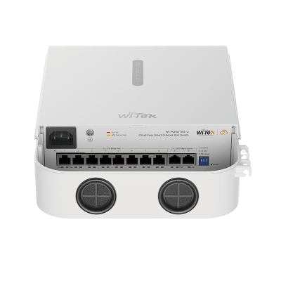 WI-PCES210G-O - Switch PoE / 8 Puertos 10/100 Mbps / 2 Puertos Uplink / Presupuesto PoE 100 W / Alcance PoE 250 m (820.2 ft) / Gestión en la Nube / ONVIF