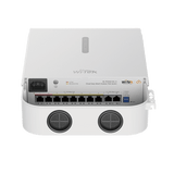 WI-PCES210G-O - Switch PoE / 8 Puertos 10/100 Mbps / 2 Puertos Uplink / Presupuesto PoE 100 W / Alcance PoE 250 m (820.2 ft) / Gestión en la Nube / ONVIF