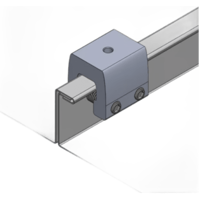 N00028 - Basel Clamp de Sujeción para Paneles Solares / Aluminio Serie 6000 / Sin Perforaciones N00028
