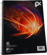 Cuaderno escolar tamaño profesional 100 hojas con espiral cuadro grande - Cua-CP-C7