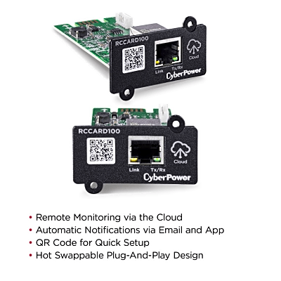 RCCARD100 - CyberPower RCCARD100 adaptador y tarjeta de red Interno Ethernet 100 Mbit/s
