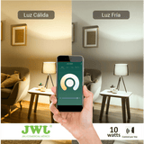 JLA-410 - Foco Smart  Dimeable / 10W / RGB y Blanco / Base E27 / IP20 / Con Control desde Aplicación Móvil