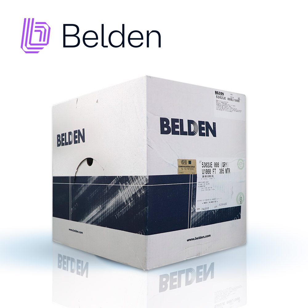 Belden Cable de Seguridad y Sonido 5302UE 008U1000, 4 Conductores, 18 AWG, 1,000 Pies