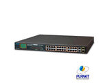 PLANET FGSW-2622VHP switch No administrado L2 Fast Ethernet (10/100) Energía sobre Ethernet (PoE) 1U Azul