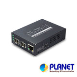 PLANET GT-1205A convertidor de medio 1000 Mbit/s Negro