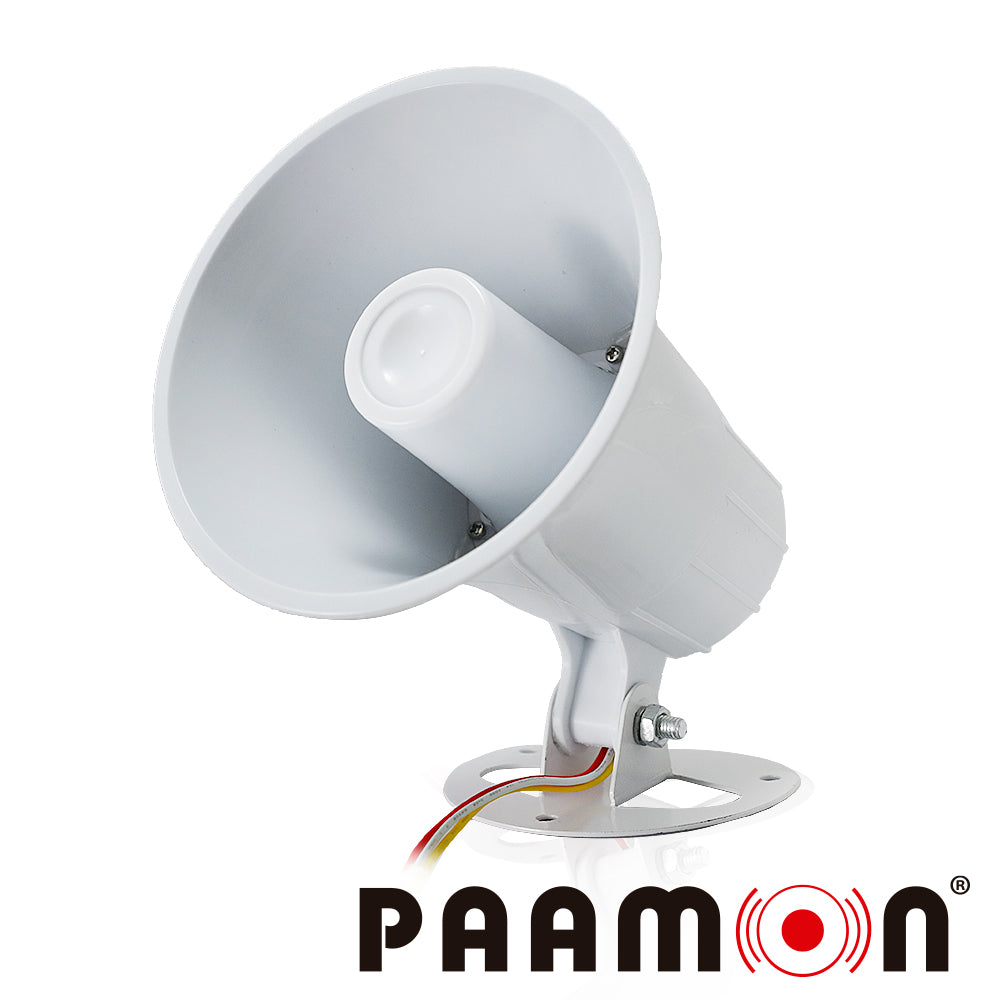 PAAMON Sirena 15W PAM-SRE15W, 100-110dB, ABS, Alámbrica, Interior/Exterior