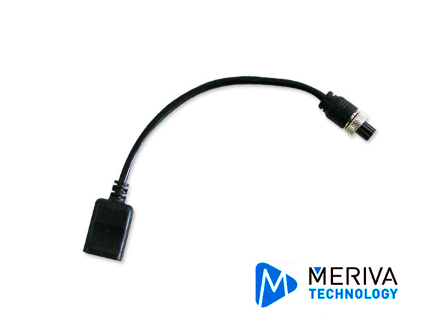 Meriva Technology Cable Convertidor DIN de Aviación-RJ45 MVA-AVRJ45, Programación por Red, Compatible con Cámaras IP