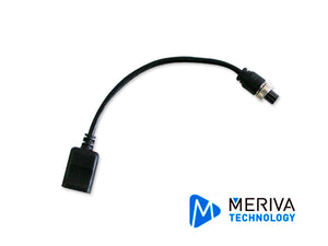 Meriva Technology Cable Convertidor DIN de Aviación-RJ45 MVA-AVRJ45, Programación por Red, Compatible con Cámaras IP