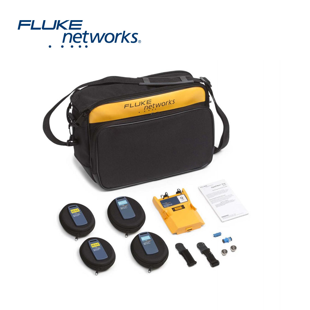 Fluke Networks Kit De Complemento OptiFiber Pro OFP-Q-ADD, Módulo OTDR Quad, 2 Latiguillos SC/LC Multimodo, 2 Adaptadores LC