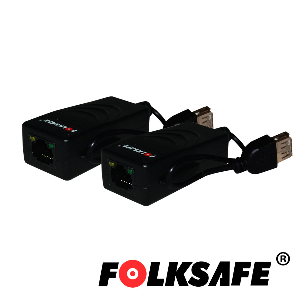 FolkSafe Extensor USB FS-6201U, 200m USB 1.1, 100m USB 2.0, UTP CAT 5E/6