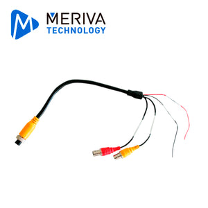 Meriva Technology Cable Convertidor MVA-BNCDIN, Compatible AHD, Conector BNC a DIN