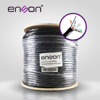 Enson 43164B305 cable de red Negro 305 m Cat6 U/UTP (UTP)