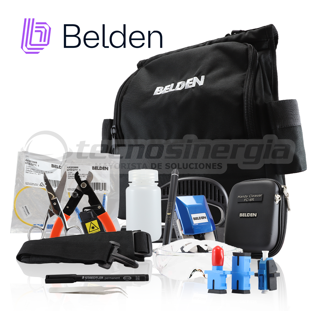 Belden Kit De Terminado Fibra Óptica AX104271, Conectores Brilliance, Producto Empresarial