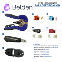 Belden Kit De Herramientas Para Certificación BEL-TOOLSKIT, Incluye Módulo De Instalación