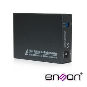 Enson ENS-MC100SFP convertidor de medio 1000 Mbit/s 1550 nm Multimodo, Monomodo Negro