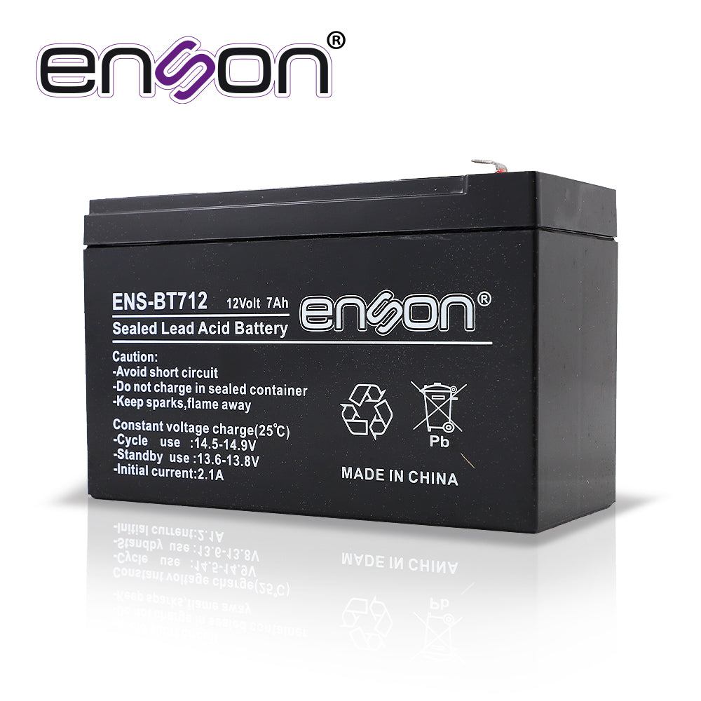 Enson Batería de Respaldo ENS-BT712 12VDC 7A Plomo-Ácido, Ideal para Sistemas de Respaldo