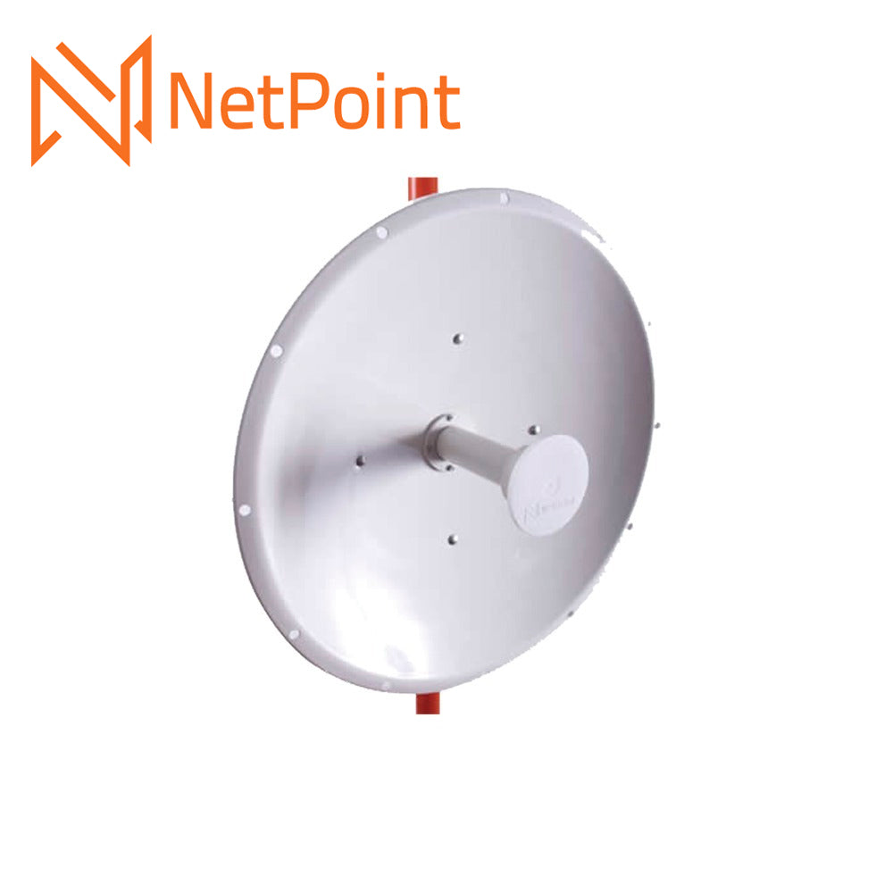 Netpoint Antena Parabólica Direccional NP-1, 30 dB, 4.9-6.2 GHz, 60 cm
