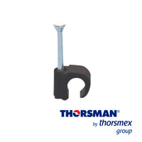 Thorsman Grapas Reforzadas 3101-00400, Resistente al Impacto, 100 Pzas, Negro