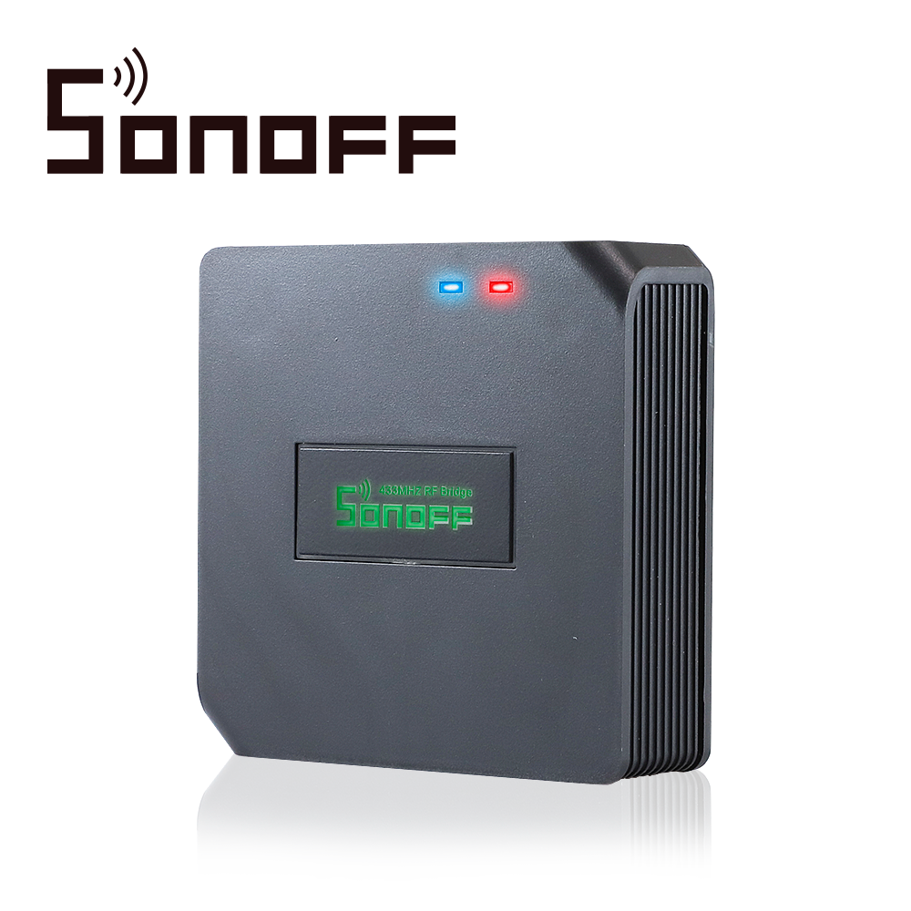 Sonoff RF Bridge 433, WiFi 2.4GHz, Soporta 16 Dispositivos, Control Remoto RF 433MHz