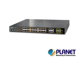 PLANET GS-4210-24PL4C switch Gestionado L2/L4 Gigabit Ethernet (10/100/1000) Energía sobre Ethernet