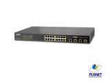 PLANET FGSW-1816HPS switch Gestionado L2 Fast Ethernet (10/100) Energía sobre Ethernet (PoE) Azul